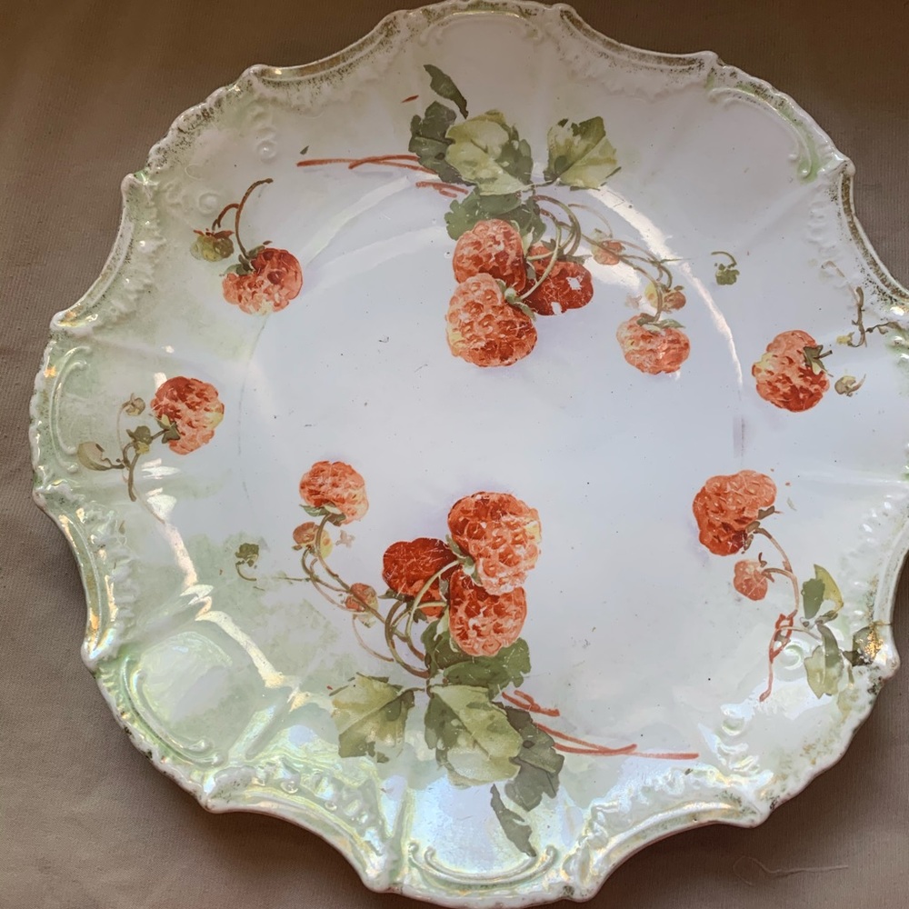 Vintage Strawberry Plate